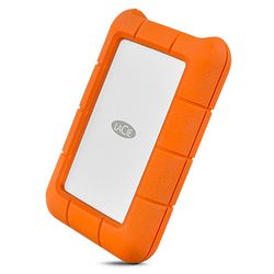 LaCie Rugged USB-C externe harde schijf 1000 GB Oranje, Zilver
