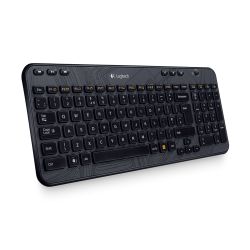 Logitech Wireless Keyboard K360 toetsenbord RF Draadloos AZERTY Frans Zwart