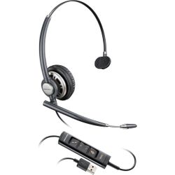 Plantronics Encorepro HW715 Headset Hoofdband Zwart, Zilver