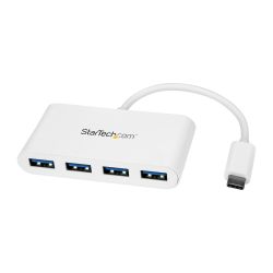 StarTech.com USB-C Hub 4-poorts USB 3.0 USB-C naar 4x USB-A bus gevoed wit