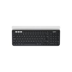 Logitech K780 Multi-Device Wireless Keyboard toetsenbord RF-draadloos + Bluetooth QWERTZ Zwitsers Grijs, Wit