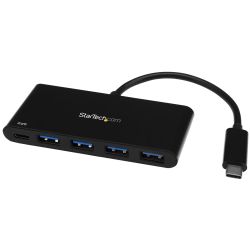 StarTech.com 4 Port USB-C Hub met 4 x USB Type-A (USB 3.0 SuperSpeed) - 60W Power Delivery Passthrough Charging - USB 3.2 Gen 1 