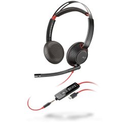 Plantronics Blackwire 5220 Headset Hoofdband Zwart, Rood