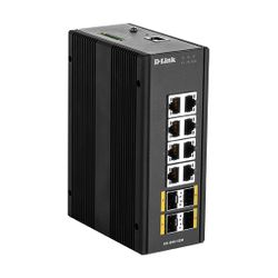 D-Link DIS?300G?12SW Managed L2 Gigabit Ethernet (10/100/1000) Zwart