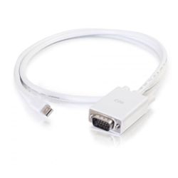 C2G 6ft Mini DisplayPort[TM] mannelijk naar VGA mannelijk actieve adapterkabel - Wit