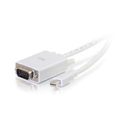 C2G 10ft Mini DisplayPort[TM] mannelijk naar VGA mannelijk actieve adapterkabel - Wit