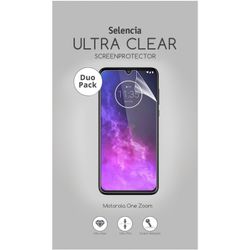 Selencia Duo Pack Ultra Clear Screenprotector Motorola One Zoom - Screenprotector