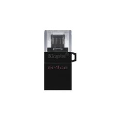 Kingston Technology DataTraveler microDuo3 G2 USB flash drive 64 GB USB Type-A / Micro-USB 3.2 Gen 1 (3.1 Gen 1) Zwart
