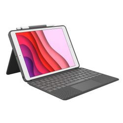 Logitech Combo Touch for iPad (7th, 8th, and 9th generation) Grafiet Smart Connector QWERTY Brits Engels