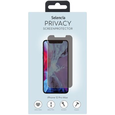 Selencia Gehard Glas Privacy Screenprotector iPhone 12 6.7 inch - Screenprotector