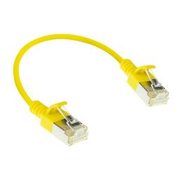 ACT DC7800 netwerkkabel Geel 0,5 m Cat6a U/FTP (STP)