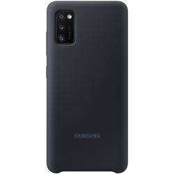 Samsung Silicone Backcover Galaxy A41  - Zwart - Zwart / Zwart
