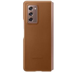 Samsung Leather Backcover Galaxy Z Fold2 - Bruin - Bruin / Brown