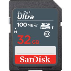 SanDisk Ultra 32GB SDHC Mem Card 100MB/s UHS-I Klasse 10