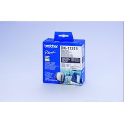 Brother DK-11218 Round Labels Wit