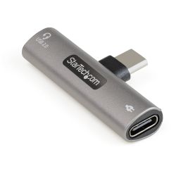 StarTech.com USB-C Audio & Oplaadadapter - USB-C Audio Adapter met USB-C Koptelefoon/Headset Poort en 60W USB Type-C Power Deliv