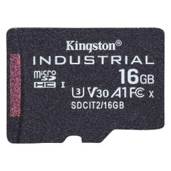 Kingston Technology Industrial flashgeheugen 16 GB MicroSDHC UHS-I Klasse 10