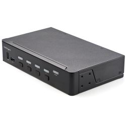 StarTech.com 4 Port Single Monitor KVM HDMI Switch, 4K 60Hz Ultra HD HDR, Desktop Hub 4K HDMI 2.0 KVM Schakelaar met 2x USB 3.0 
