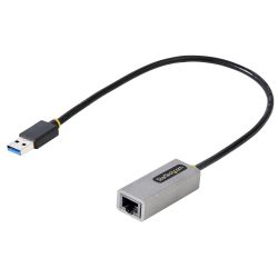 StarTech.com USB-C Ethernet Adapter, USB 3.0 naar 10/100/1000 Gigabit Ethernet LAN Converter voor Laptops, 30cm Kabel, USB naar 