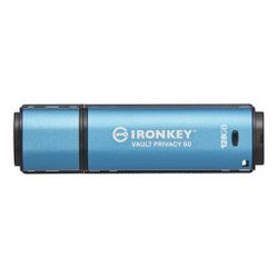 Kingston Technology IronKey Vault Privacy 50 USB flash drive 128 GB USB Type-A 3.2 Gen 1 (3.1 Gen 1) Blauw