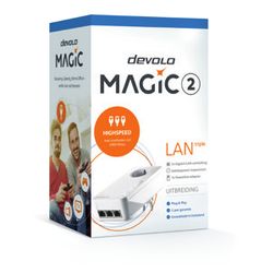 Devolo Magic 2 LAN triple 2400 Mbit/s Ethernet LAN Wit 1 stuk(s)