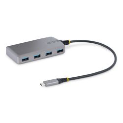 StarTech.com 4-Port USB-C Hub, 5Gbps, Bus Powered, USB C naar 4x USB-A Hub met Optionele Externe Voeding, Compacte Desktop/Lapto