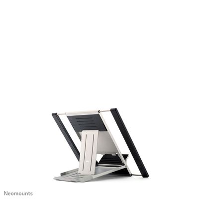 Neomounts Opvouwbare Laptopstandaard – Zilver, Geschikt Voor 10 Tot 17 Inch, Tot 5 Kg, Hoogte Verstelbaar