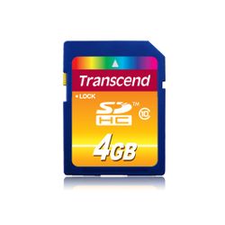 Transcend TS4GSDHC10 flashgeheugen 4 GB SDHC NAND Klasse 10