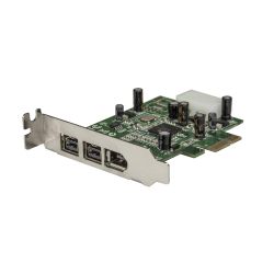 StarTech.com 3-poort 2b 1a Low Profile 1394 PCI Express FireWire Adapterkaart