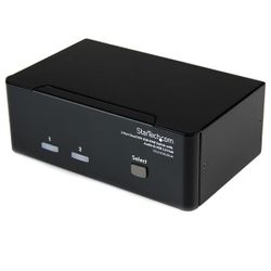 StarTech.com 2-poort Dual DVI USB KVM-switch met Audio en USB 2.0-hub