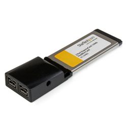 StarTech.com 2-Poort ExpressCard 1394b FireWire Laptop Adapterkaart