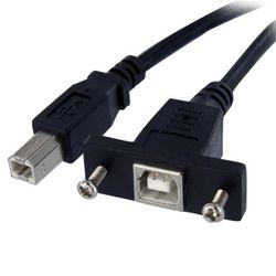 StarTech.com 30cm Inbouwpaneel USB-kabel B naar B F/M