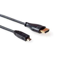 ACT AK3798 HDMI kabel 2 m HDMI Type A (Standaard) HDMI Type D (Micro) Zwart