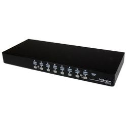 StarTech.com 16-poort 1U-Rack USB KVM-switch met OSD en Bekabeling
