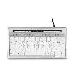 BakkerElkhuizen S-board 840 toetsenbord USB AZERTY Frans Licht Grijs, Wit