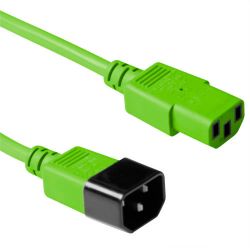 ACT C13 - C14, 1.80m Groen 1,8 m C13 stekker C14 stekker