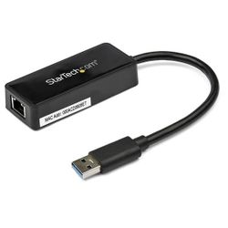 StarTech.com USB 3.0 naar gigabit Ethernet-adapter NIC met USB-poort zwart