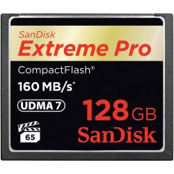 SanDisk 128GB Extreme Pro CF 160MB/s flashgeheugen CompactFlash