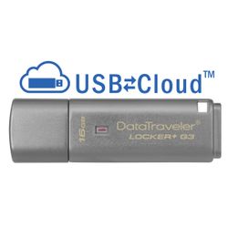 Kingston Technology DataTraveler Locker+ G3 16GB USB flash drive USB Type-A 3.2 Gen 1 (3.1 Gen 1) Zilver