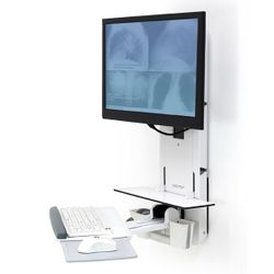 Ergotron 61-080-062 flat panel bureau steun Wit