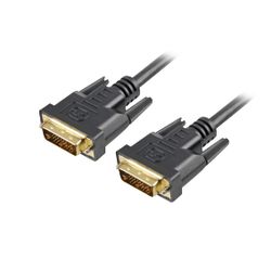Sharkoon DVI-D/DVI-D (24+1), 1 m DVI kabel Zwart