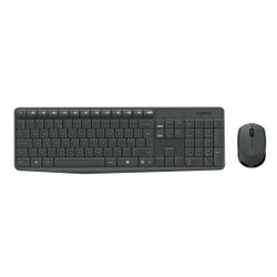 Logitech MK235 Wireless Keyboard and Mouse Combo toetsenbord USB QWERTZ Zwitsers Grijs