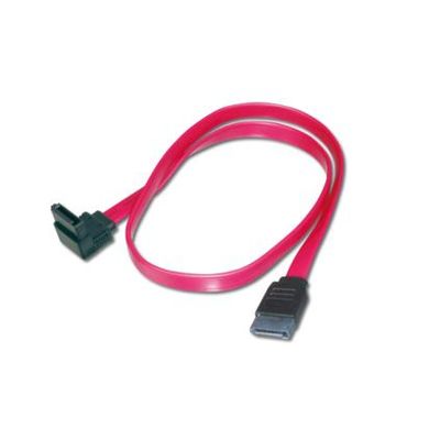 ASSMANN Electronic 2x SATA 7-pin, 0.5 m SATA-kabel 0,5 m Zwart, Rood