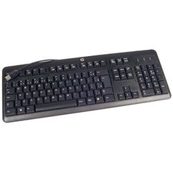 HP 672647-043 toetsenbord USB QWERTZ Duits Zwart