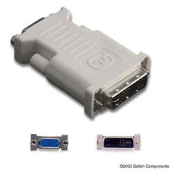 Belkin DVI/VGA, M/F 17 pin analog DVI 15 pin HD D-Sub (HD-15) Grijs